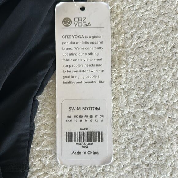 CRZ YOGA Bikini Black, Size Small, NWT - Picture 7 of 9